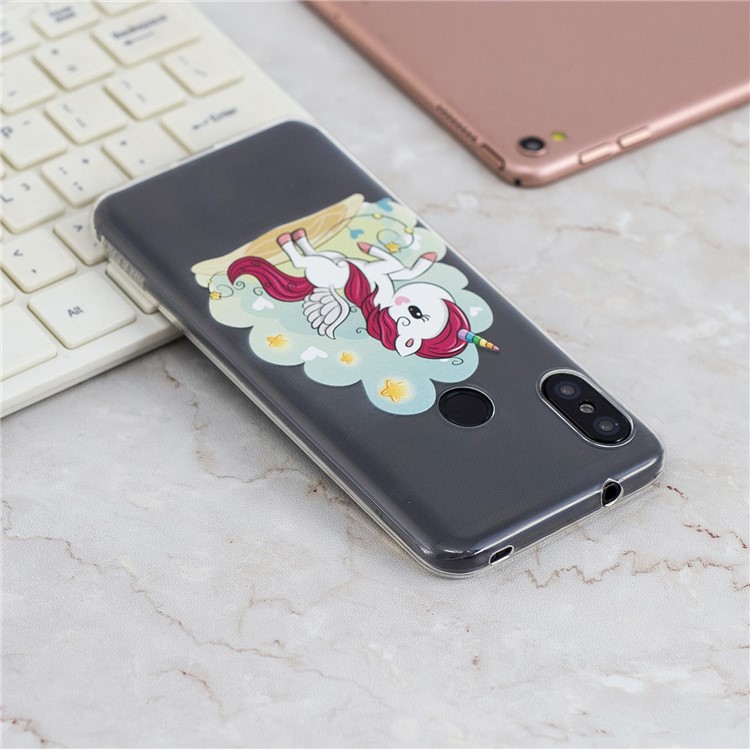 Pattern Printing TPU Case for Xiaomi Mi A2 Lite / Redmi 6 Pro - Unicorn Pattern-7