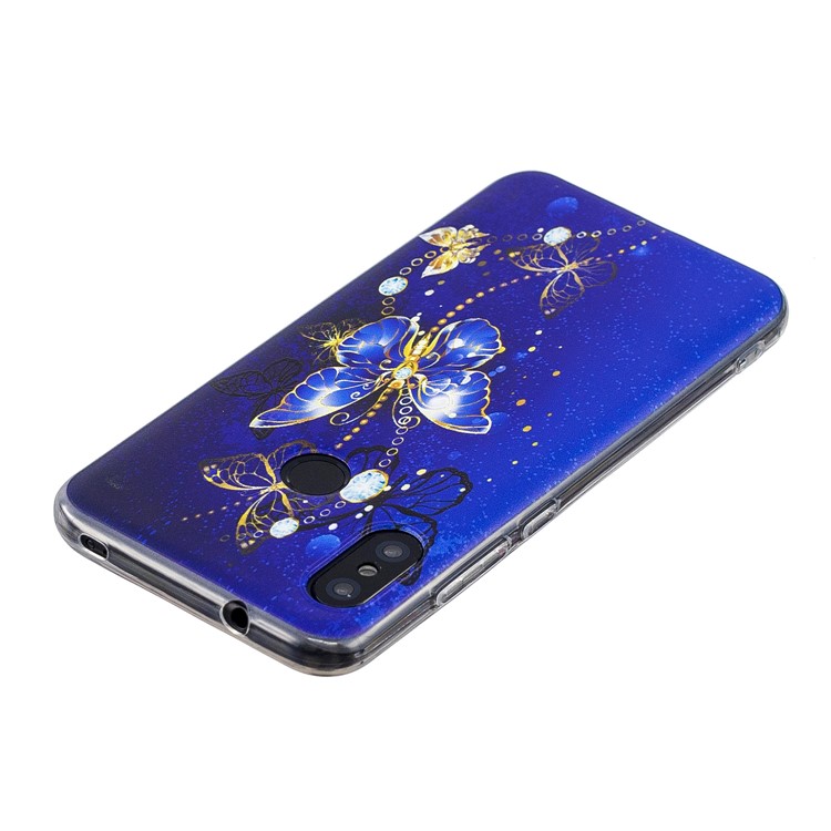 Pattern Printing TPU Back Case for Xiaomi Mi A2 Lite / Redmi 6 Pro - Butterfly Pattern-4