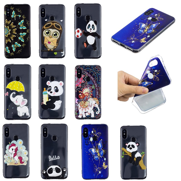 Pattern Printing TPU Back Case for Xiaomi Mi A2 Lite / Redmi 6 Pro - Butterfly Pattern-6