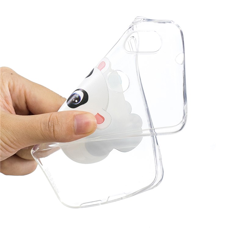 Pattern Printing TPU Soft Case for Xiaomi Mi A2 Lite / Redmi 6 Pro - Panda Holding a Bottle-5