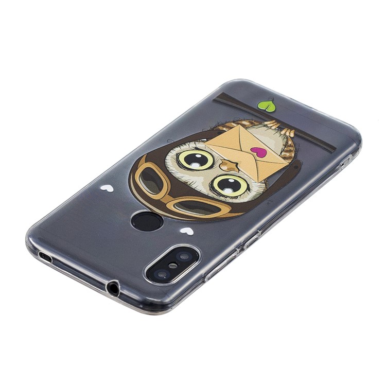 Pattern Printing TPU Cover Shell Case for Xiaomi Mi A2 Lite / Redmi 6 Pro - Owl Pattern-4