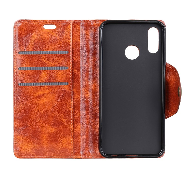 Wallet Leather Flip Stand Mobile Phone Shell for Xiaomi Redmi Note 6 - Orange-5