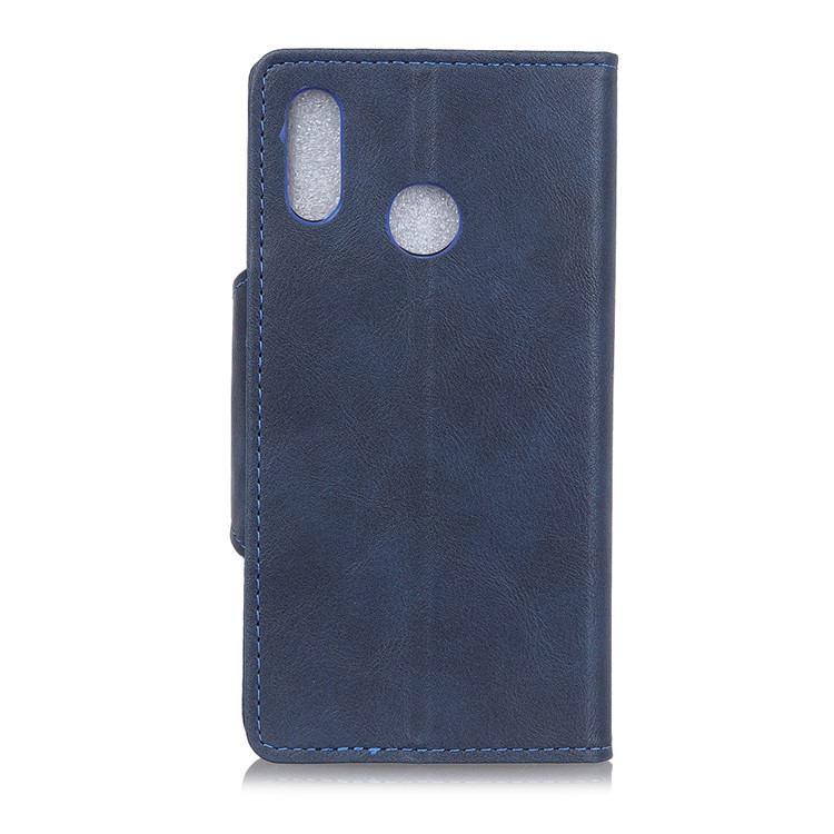 Wallet Stand Leather Cell Phone Cover for Xiaomi Redmi Note 6 - Blue-3