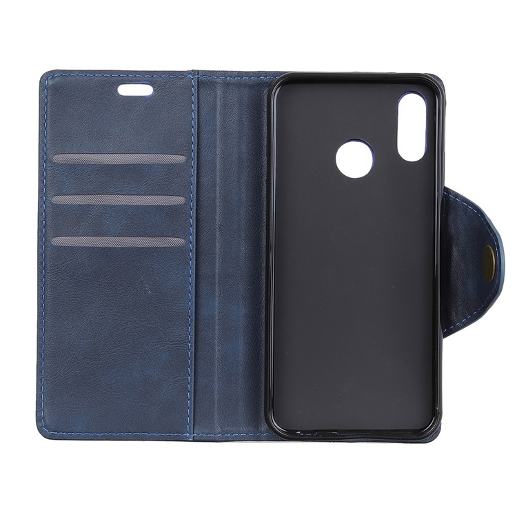 Wallet Stand Leather Cell Phone Cover for Xiaomi Redmi Note 6 - Blue-5