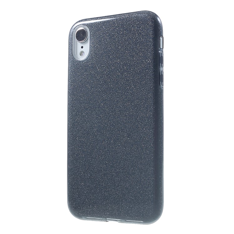 Glittery TPU PC Hybrid Back Casing for iPhone XR 6.1 inch - Grey-3