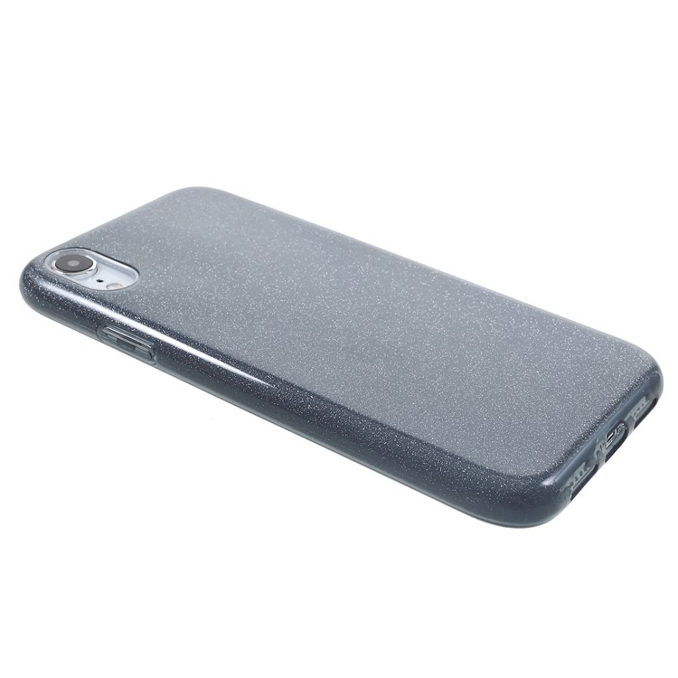 Glittery TPU PC Hybrid Back Casing for iPhone XR 6.1 inch - Grey-4