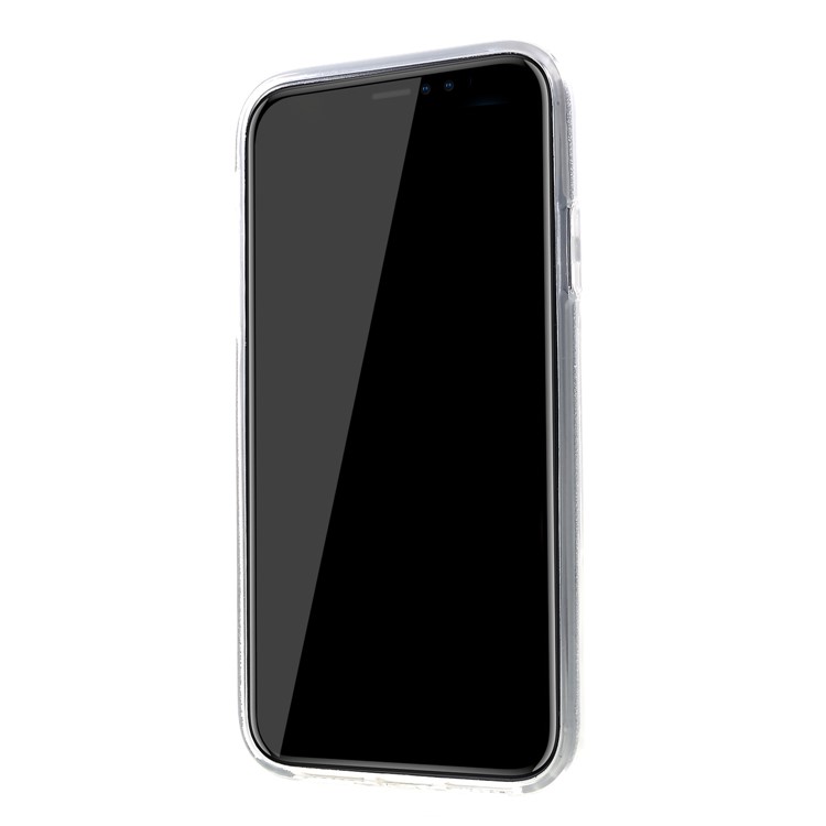 Glittery TPU PC Hybrid Phone Shell for iPhone XR 6.1 inch - Silver-2