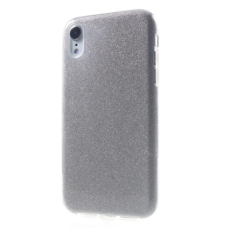 Glittery TPU PC Hybrid Phone Shell for iPhone XR 6.1 inch - Silver-3