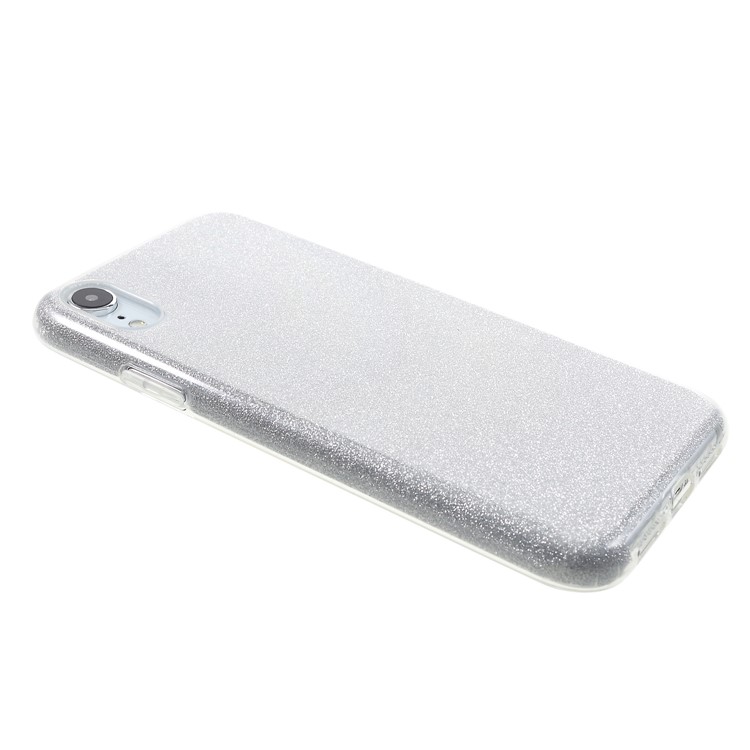 Glittery TPU PC Hybrid Phone Shell for iPhone XR 6.1 inch - Silver-4