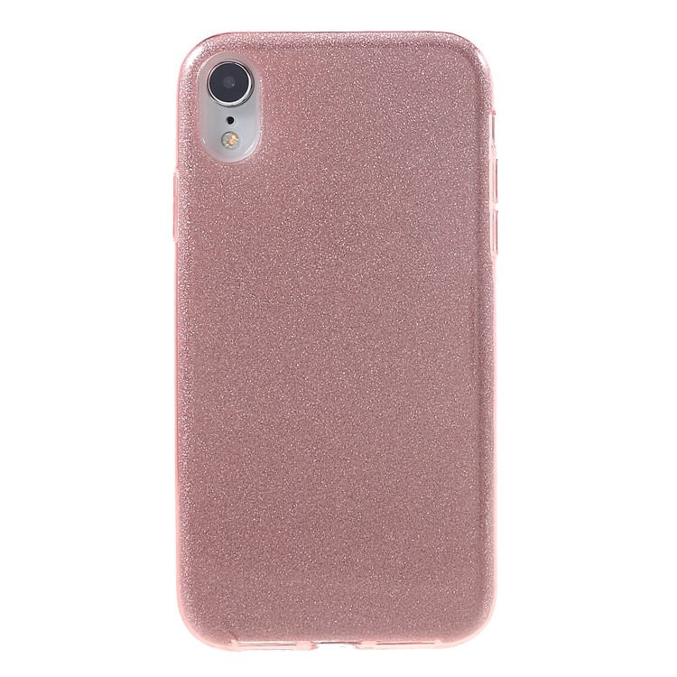 Glittery TPU PC Hybrid Cell Phone Cover for iPhone XR 6.1 inch - Pink-1