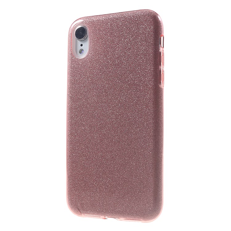 Glittery TPU PC Hybrid Cell Phone Cover for iPhone XR 6.1 inch - Pink-3
