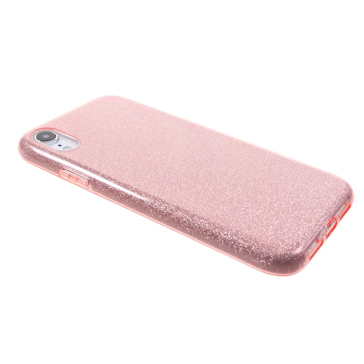 Glittery TPU PC Hybrid Cell Phone Cover for iPhone XR 6.1 inch - Pink-4