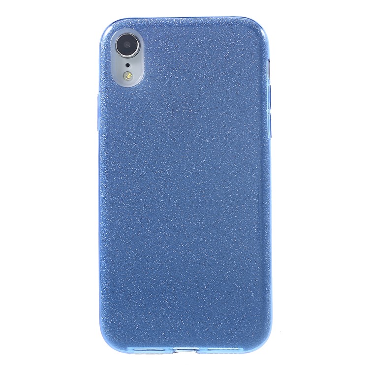 Glittery TPU PC Protective Case Shell for iPhone XR 6.1 inch - Blue-1