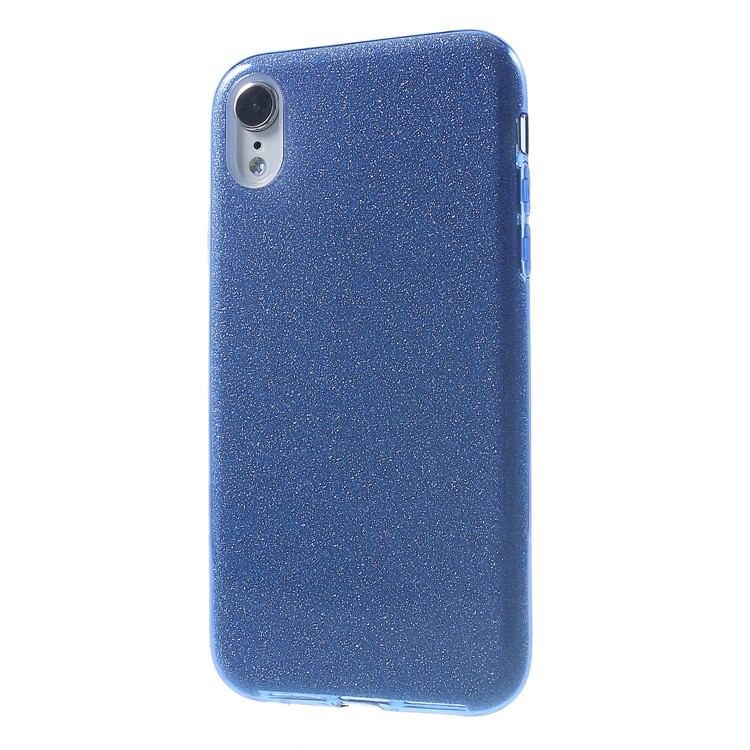 Glittery TPU PC Protective Case Shell for iPhone XR 6.1 inch - Blue-3