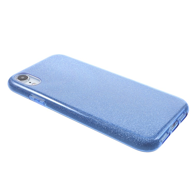 Glittery TPU PC Protective Case Shell for iPhone XR 6.1 inch - Blue-4