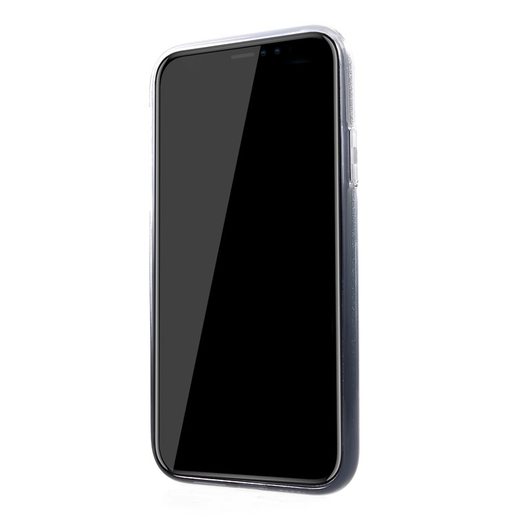 Gradient Color TPU + PC Hybrid Phone Shell for iPhone XR 6.1 inch - Black-2