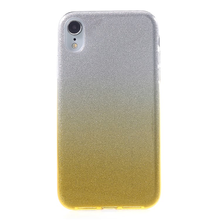 Gradient Color TPU + PC Hybrid Phone Cover for iPhone XR 6.1 inch - Gold-1