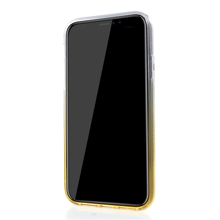 Gradient Color TPU + PC Hybrid Phone Cover for iPhone XR 6.1 inch - Gold-2