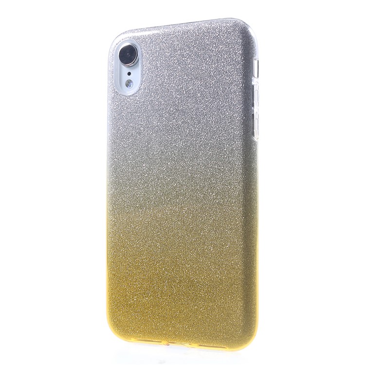 Gradient Color TPU + PC Hybrid Phone Cover for iPhone XR 6.1 inch - Gold-3