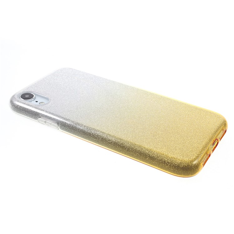 Gradient Color TPU + PC Hybrid Phone Cover for iPhone XR 6.1 inch - Gold-4