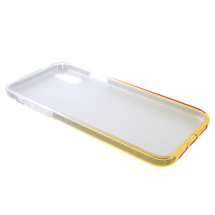 Gradient Color TPU + PC Hybrid Phone Cover for iPhone XR 6.1 inch - Gold-5
