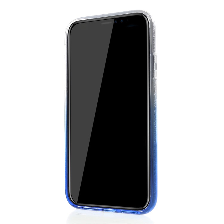 Gradient Color TPU + PC Hybrid Case for iPhone XR 6.1 inch - Blue-2