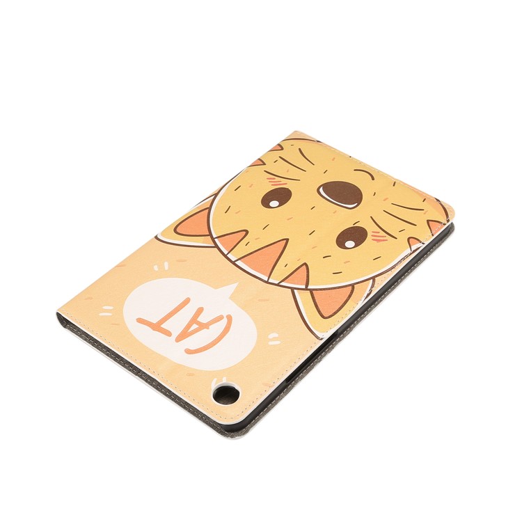 Pattern Printing Embossment Smart Leather Wallet Cover for Xiaomi Mi Pad 4 - Cat-3