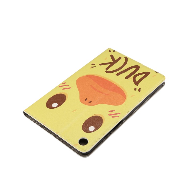 Pattern Printing Embossment Smart Leather Protection Case for Xiaomi Mi Pad 4 - Duck-3