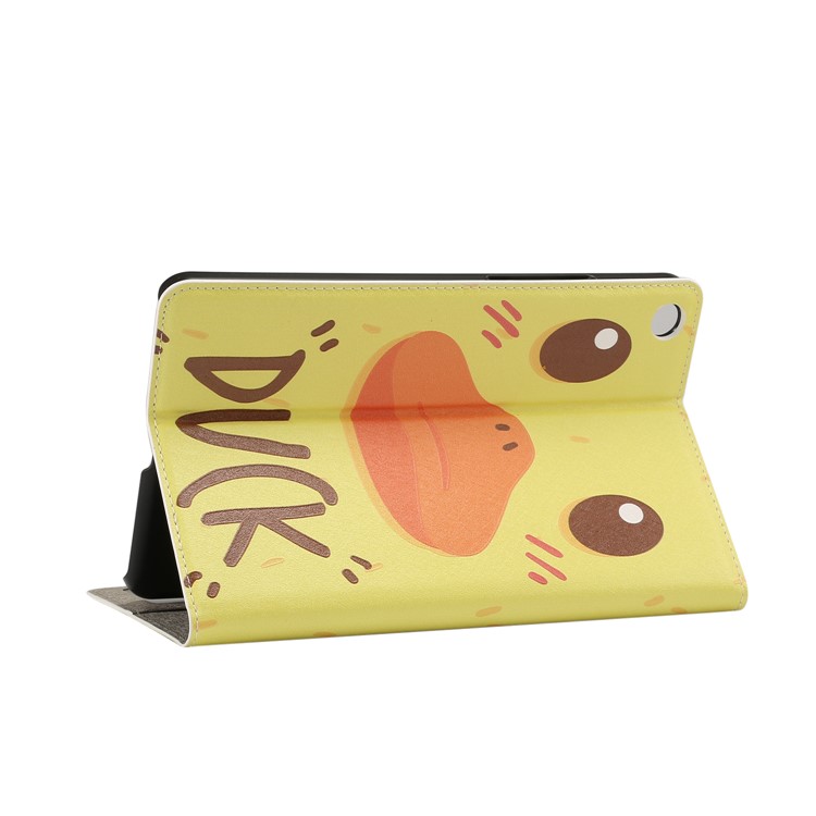Pattern Printing Embossment Smart Leather Protection Case for Xiaomi Mi Pad 4 - Duck-4