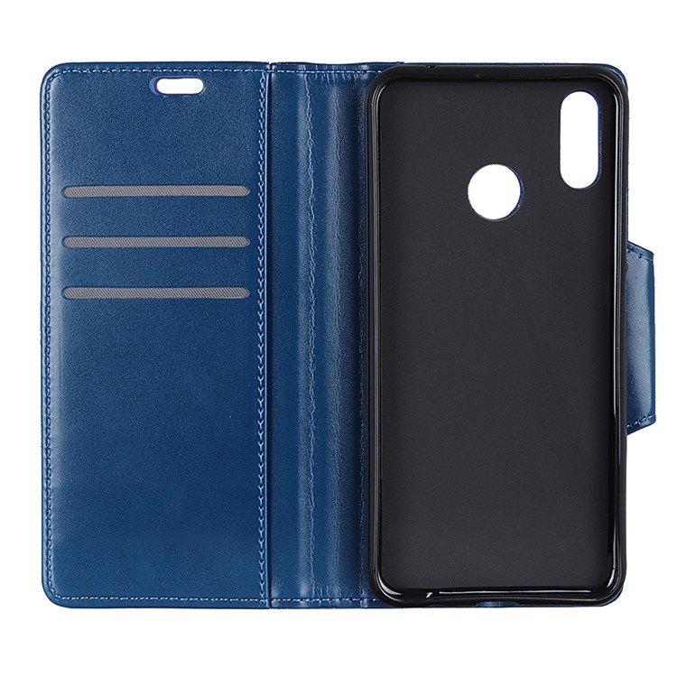 Flip Wallet PU Leather Stand Shell for Xiaomi Redmi Note 6 Pro - Blue-4