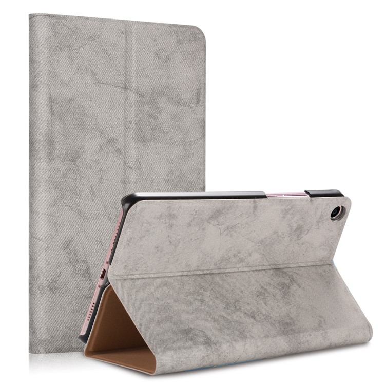 PU Leather Stand Smart Cover for Xiaomi Mi Pad 4 Plus - Grey-1