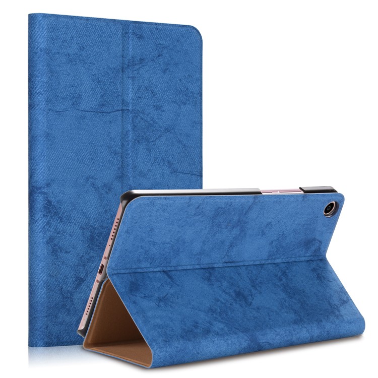Smart Leather Stand Case for Xiaomi Mi Pad 4 Plus - Blue-1