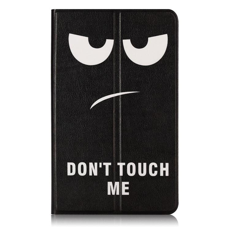 Pattern Printing Leather Stand Smart Cover for Xiaomi Mi Pad 4 Plus - Do Not Touch Me-2