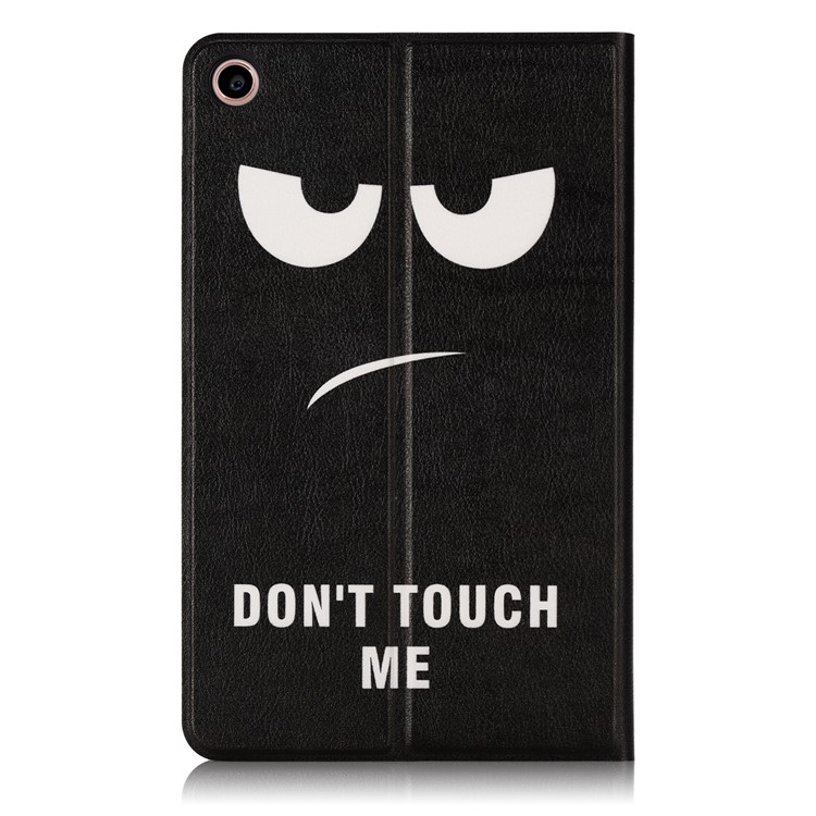 Pattern Printing Leather Stand Smart Cover for Xiaomi Mi Pad 4 Plus - Do Not Touch Me-3