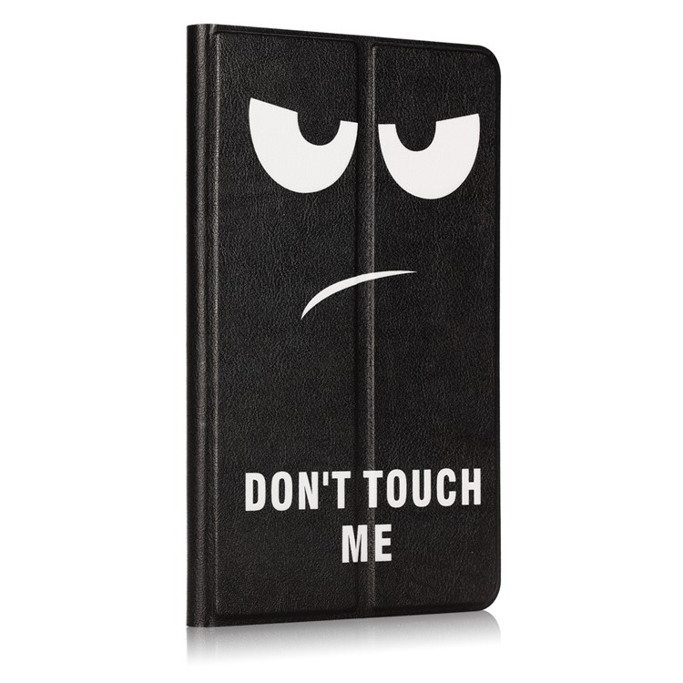 Pattern Printing Leather Stand Smart Cover for Xiaomi Mi Pad 4 Plus - Do Not Touch Me-4
