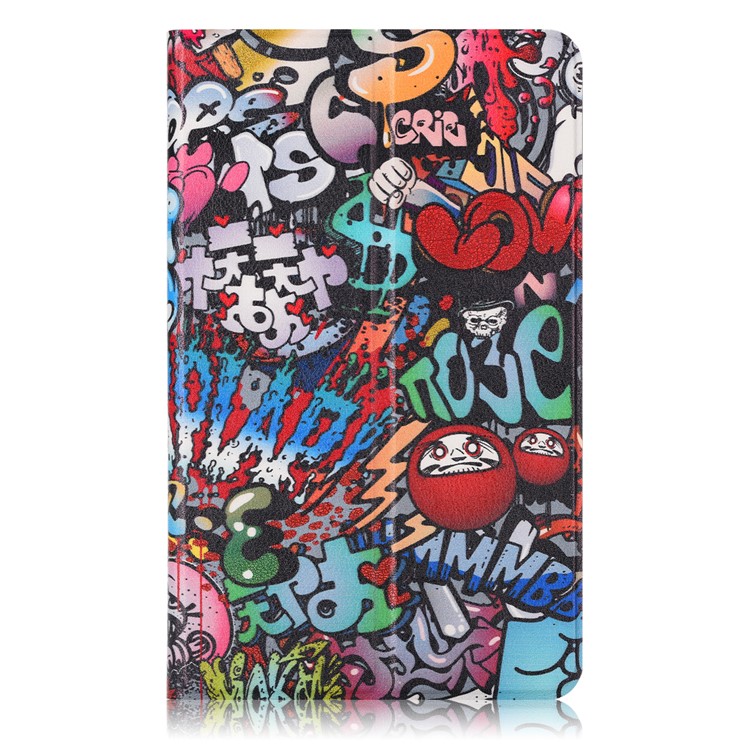 Pattern Printing Leather Stand Smart Casing for Xiaomi Mi Pad 4 Plus - Cartoon Pattern-2