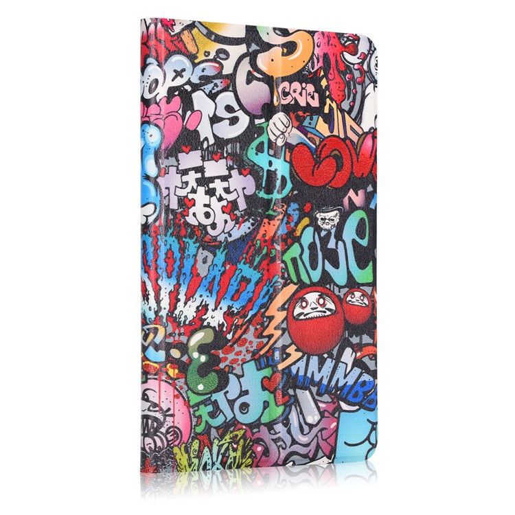 Pattern Printing Leather Stand Smart Casing for Xiaomi Mi Pad 4 Plus - Cartoon Pattern-4