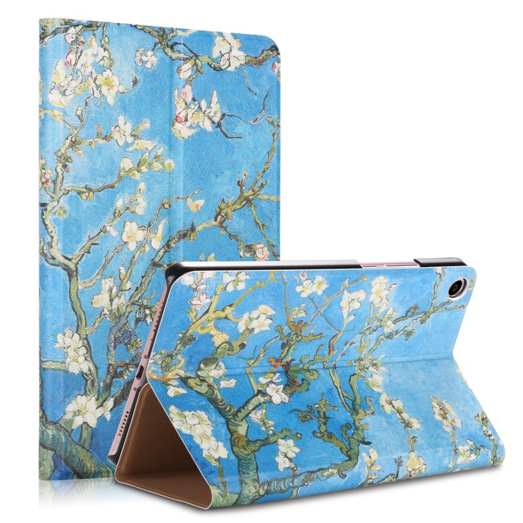 Pattern Printing Leather Stand Smart Flip Cover for Xiaomi Mi Pad 4 Plus - Wintersweet-1