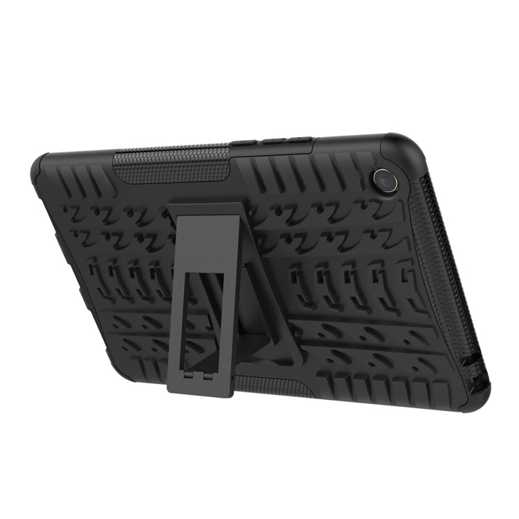 Anti-slip PC + TPU Hybrid Case with Kickstand for Xiaomi Mi Pad 4 - Black-5