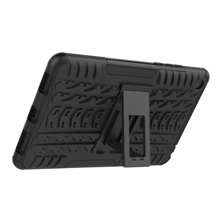 Anti-slip PC + TPU Hybrid Case with Kickstand for Xiaomi Mi Pad 4 - Black-6
