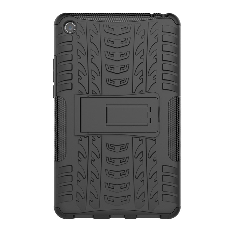 Anti-slip PC + TPU Hybrid Case with Kickstand for Xiaomi Mi Pad 4 - Black-8
