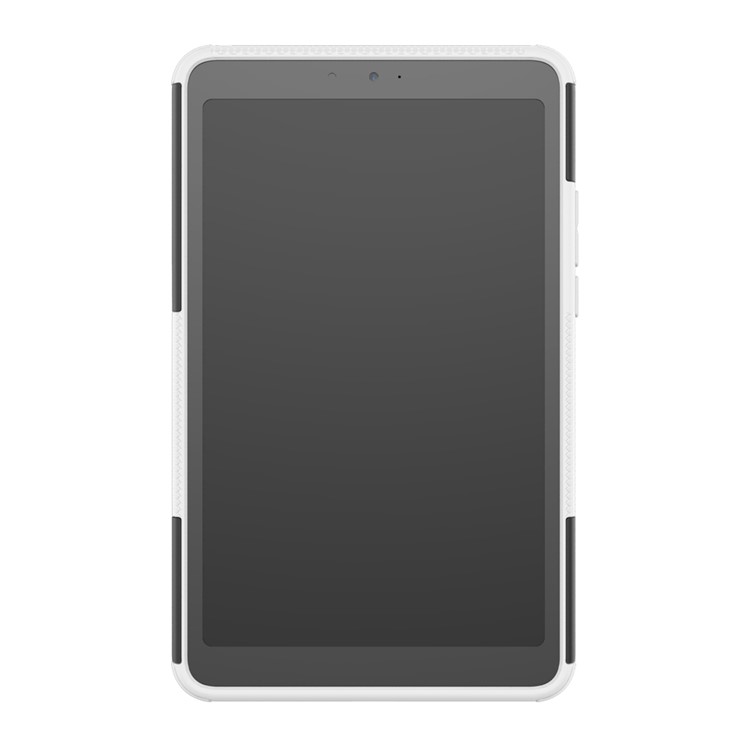 Anti-slip PC + TPU Hybrid Shell Case with Kickstand for Xiaomi Mi Pad 4 - White-9