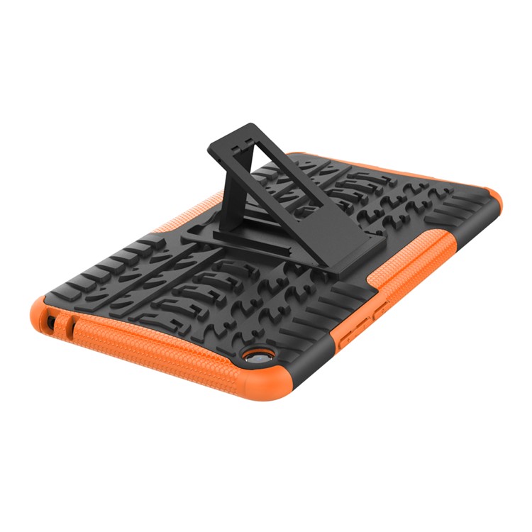 Anti-slip PC + TPU Hybrid Protection Case with Kickstand for Xiaomi Mi Pad 4 - Orange-4