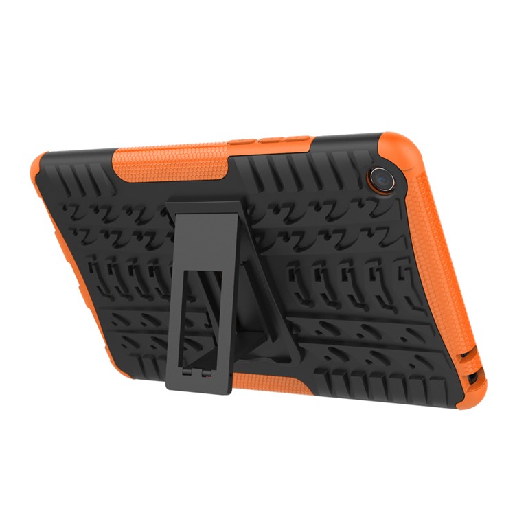 Anti-slip PC + TPU Hybrid Protection Case with Kickstand for Xiaomi Mi Pad 4 - Orange-5