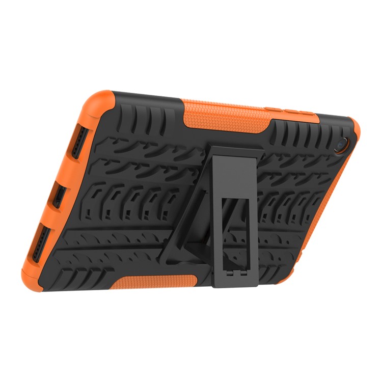 Anti-slip PC + TPU Hybrid Protection Case with Kickstand for Xiaomi Mi Pad 4 - Orange-6