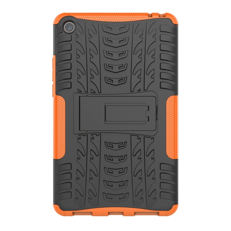 Anti-slip PC + TPU Hybrid Protection Case with Kickstand for Xiaomi Mi Pad 4 - Orange-8