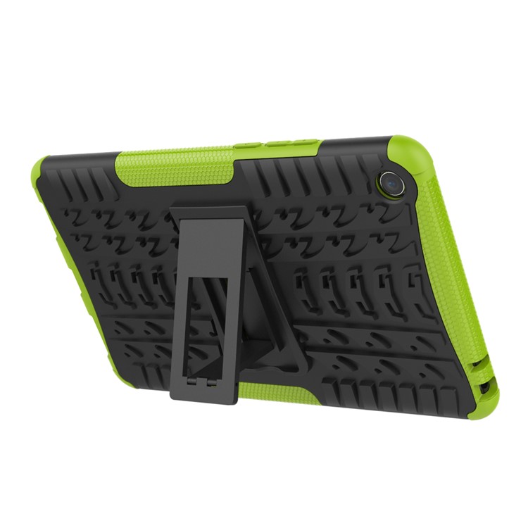 Anti-slip PC + TPU Combo Cover Shell Case with Kickstand for Xiaomi Mi Pad 4 - Green-5