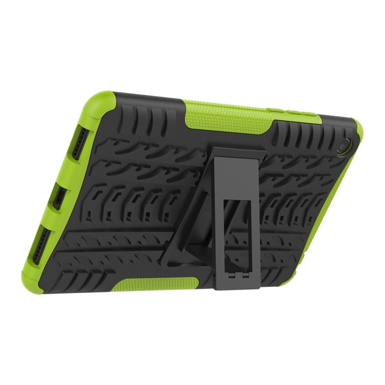 Anti-slip PC + TPU Combo Cover Shell Case with Kickstand for Xiaomi Mi Pad 4 - Green-6