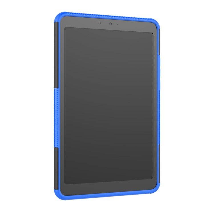 Anti-slip PC + TPU Combo Cover Shell Case with Kickstand for Xiaomi Mi Pad 4 - Blue-7