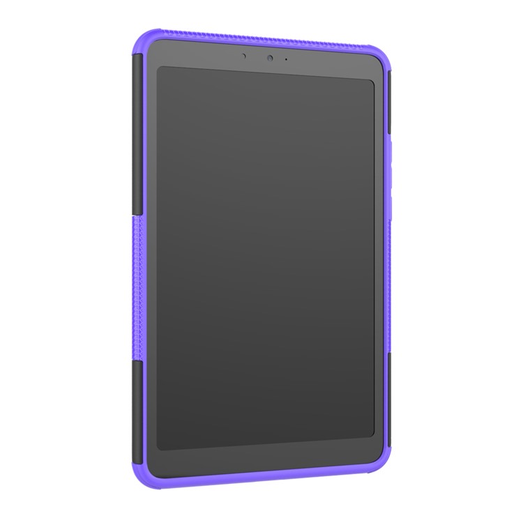 Anti-slip PC + TPU Hybrid Protective Case with Kickstand for Xiaomi Mi Pad 4 - Purple-7